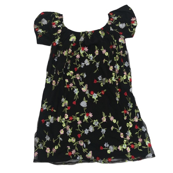 Beautiful floral puff sleeved mini dress - Picture 1 of 2